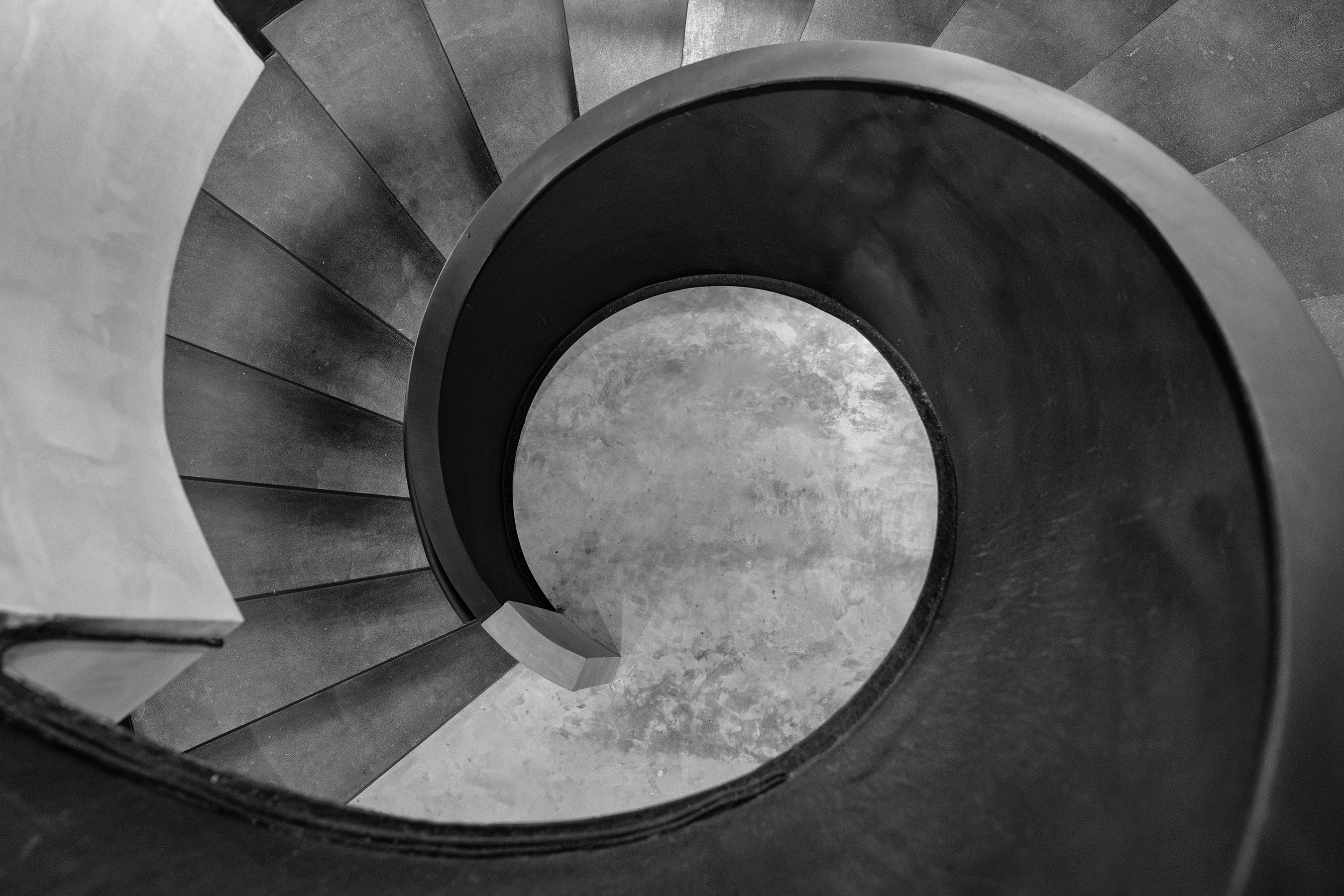 Abstract Aerial of staircase