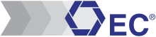 Blue Euro-Composites Group Logo With Grey Background
